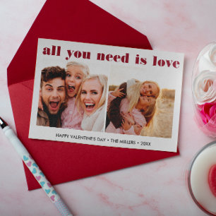 Carte De Correspondance TOUT CE QU'IL VOUS FAUT C'EST L'AMOUR 2 Photo Sain
