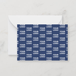 Carte De Correspondance Toute image ou logo commercial modifiable Dark Nav