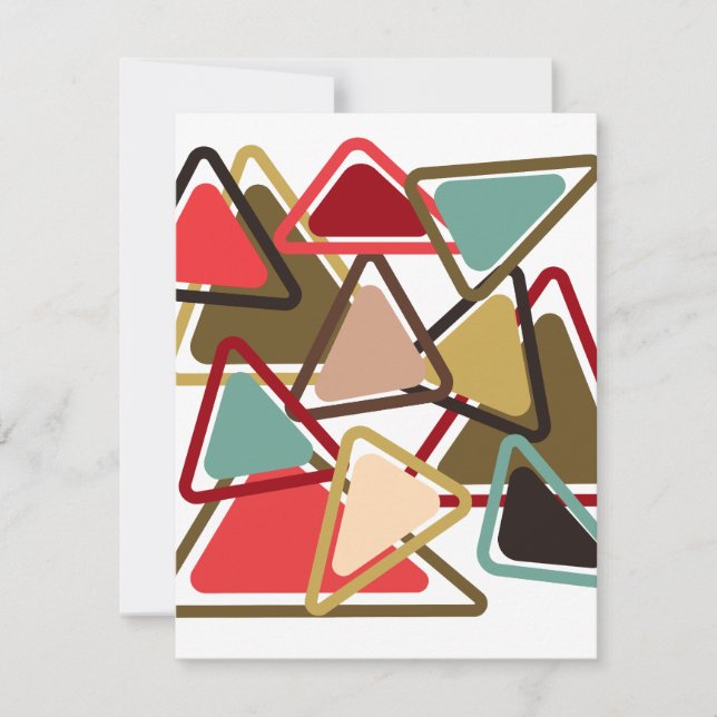 Carte De Correspondance Triangles épicés (Devant)
