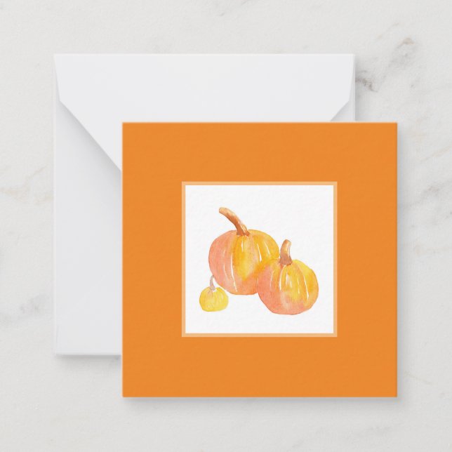 Carte De Correspondance Trois Citrouilles (Devant)