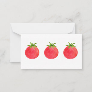 Carte De Correspondance Trois tomates aquarelles