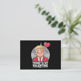 Carte De Correspondance Trump est mon Valentin Rétro Saint-Valentin 