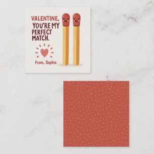Carte De Correspondance Tu es mon match parfait pour la Saint Valentin