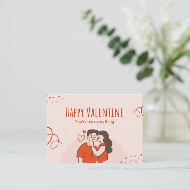 Carte De Correspondance Tu es tout pour moi (Debout devant)