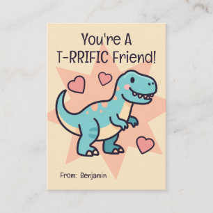 Carte De Correspondance Tu es un ami T-RRIFIQue pour la Saint-Valentin des