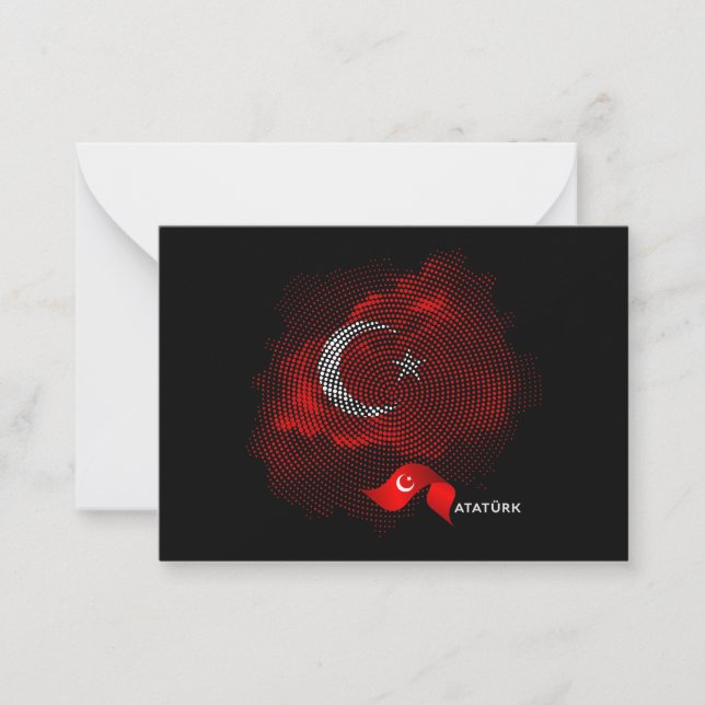 Carte De Correspondance Turkey flag (Devant)