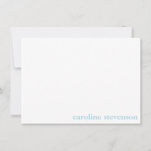 Carte De Correspondance Typographie Classique Minimaliste Personnalisée Bl