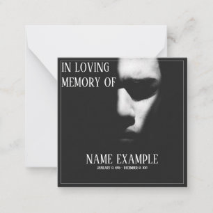 Carte De Correspondance Un visage endormi à mi-ombre