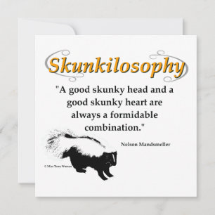 Carte De Correspondance Une bonne tête de skunky et un bon coeur de skunky