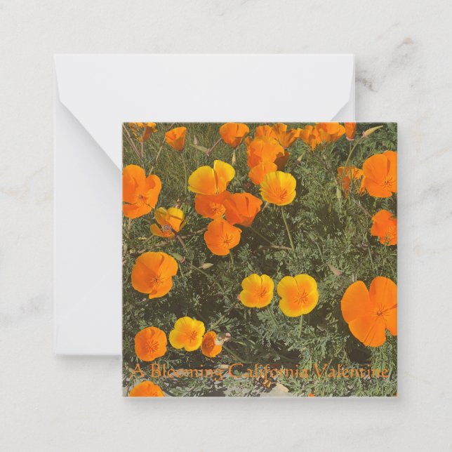 Carte De Correspondance Une Valentine en pleine floraison en Californie (Devant)