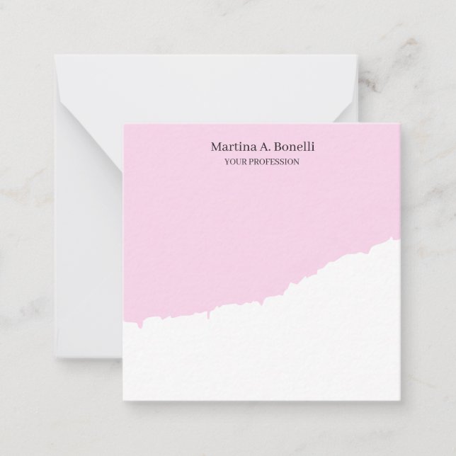 Carte De Correspondance Unique Professionnel Élégant Plain Simple Spécial (Devant)