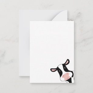 Carte De Correspondance Vache, vache mignonne, animal