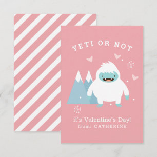 Carte De Correspondance Valentine Yeti ou pas