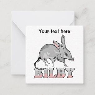 Carte De Correspondance Vector Bilby