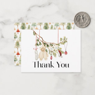 Carte De Correspondance Vêtements de bébé Lessive Baby Shower Merci