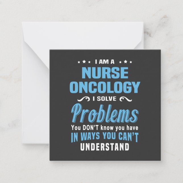 Carte De Correspondance Vie infirmière | Oncologie infirmière (Devant)