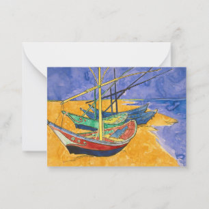 Carte De Correspondance Vincent van Gogh - Bateaux de pêche sur la plage