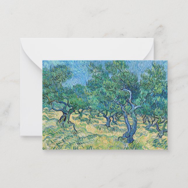 Carte De Correspondance Vincent van Gogh - Olive Grove (Devant)