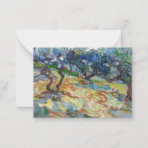 Carte De Correspondance Vincent van Gogh - Oliviers : Ciel bleu vif