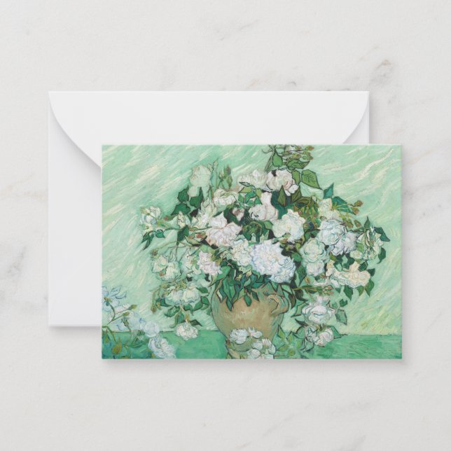 Carte De Correspondance Vincent van Gogh - Rose (Devant)