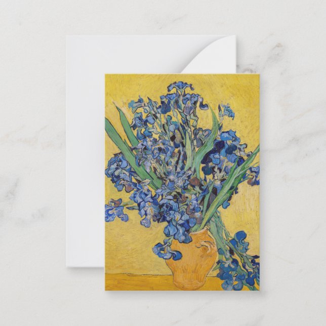 Carte De Correspondance Vincent van Gogh - Vase avec Irises (Devant)