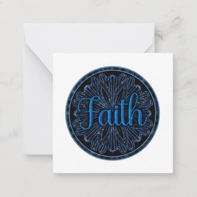 Carte De Correspondance Virtue Faith Mandala (Devant)