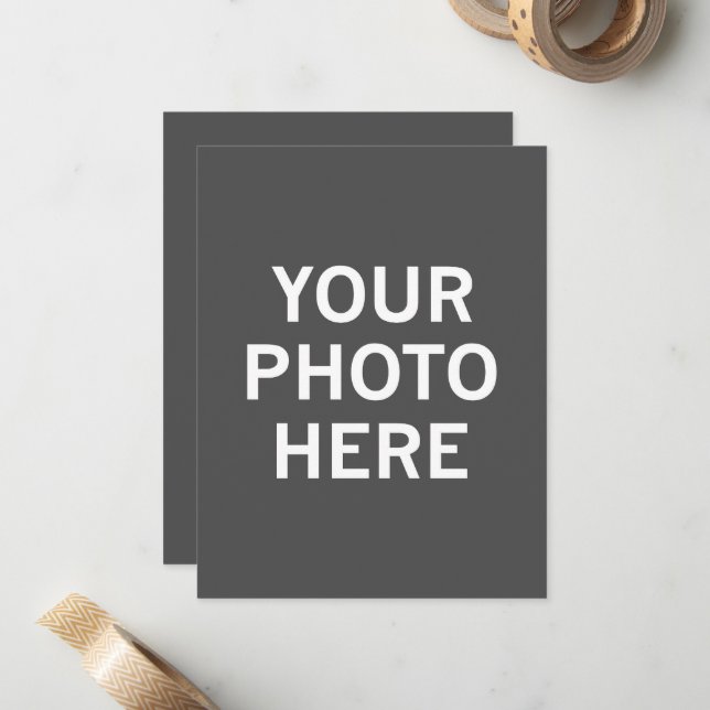 Carte De Correspondance Votre photo ici (Devant/Arrière en situation)