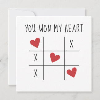 Carte De Correspondance Vous avez gagné ma note de coeur