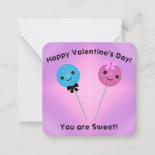 Carte De Correspondance Vous êtes de mignons petits sucres Valentine