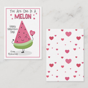 Carte De Correspondance Vous êtes un dans un Melon Valentine's Classroom C