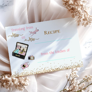 Carte De Correspondance Voyage de Mlle à Mme Fête des mariées Recette