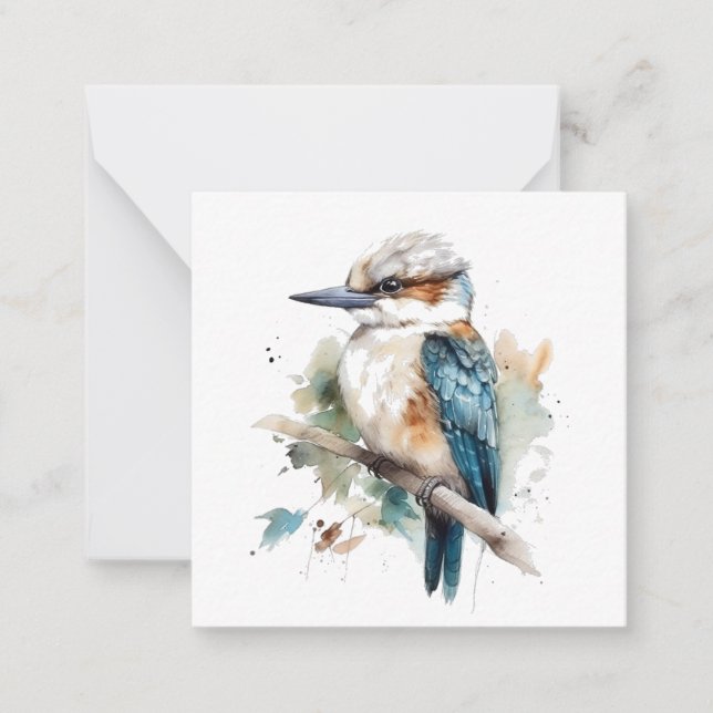Carte De Correspondance Vrai bleu Kookaburra (Devant)