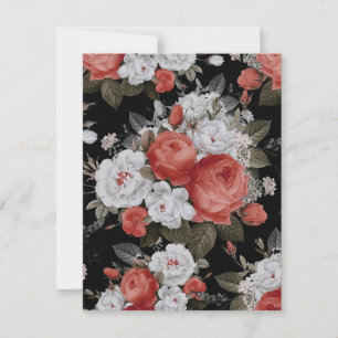 Carte De Correspondance Watercolor Roses 7