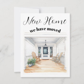 Carte De Correspondance We Have Moved to a New Home