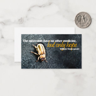 Carte De Correspondance William Shakespeare Citation Inspirationnelle "Esp