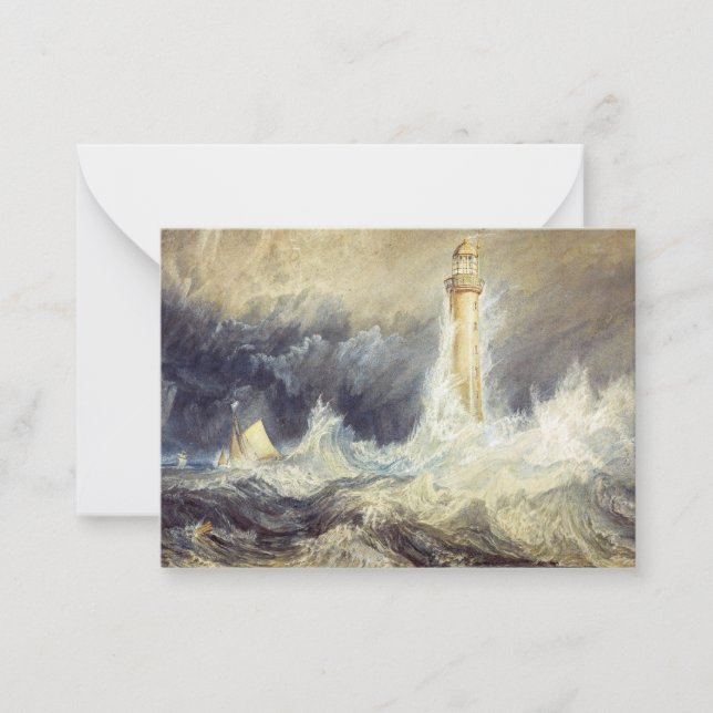 Carte De Correspondance William Turner - Phare de Bell Rock (Devant)