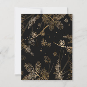 Carte De Correspondance Winter Pattern 3