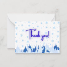 Winter Wonderland Thank You Card