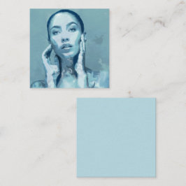 Carte De Correspondance "Woman in Blue"