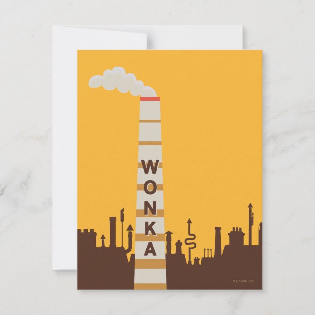 Carte De Correspondance Wonka Factory Silhouette (Devant)