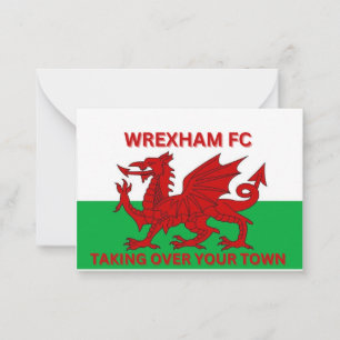 Carte De Correspondance Wrexham Fc prendre la ville