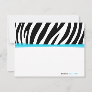Carte De Correspondance Zany Zebra