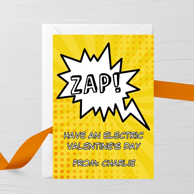 Carte De Correspondance Zap! Electric Valentine’s Day Card (Créateur téléchargé)