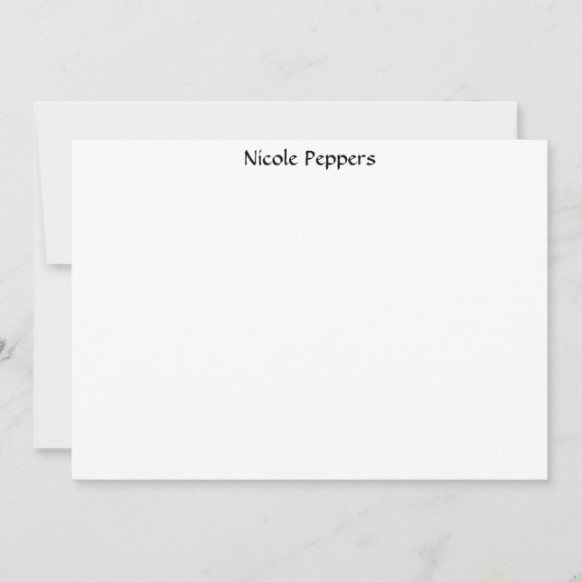 Carte De Correspondance Zèbre (Devant)