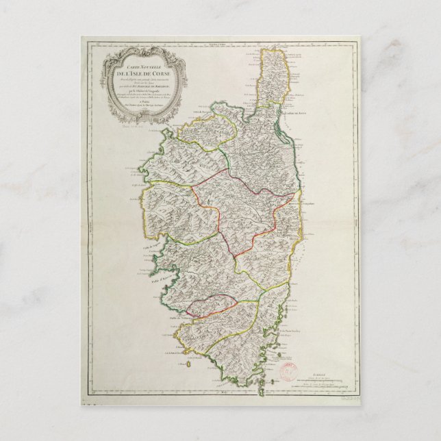 Carte de Corse (Devant)