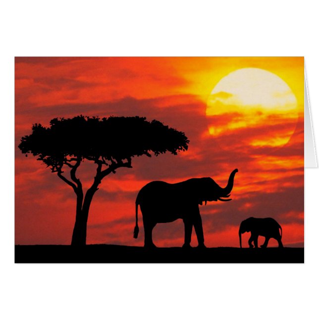 Carte de coucher du soleil (Devant horizontal)