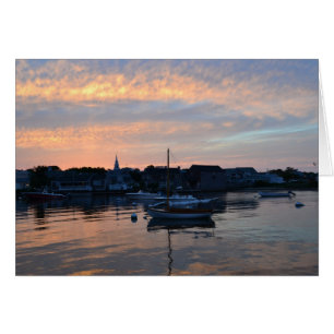 Carte de coucher du soleil de Nantucket