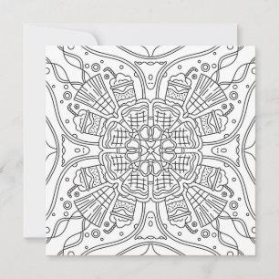 Carte de couleur de nuit Éffrayante Halloween