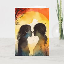 Carte de couple pour la Saint-Valentin LGBTQ