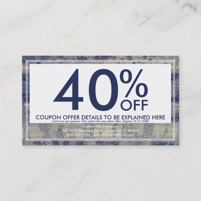 carte de coupon de fenêtre d'hiver (Devant)